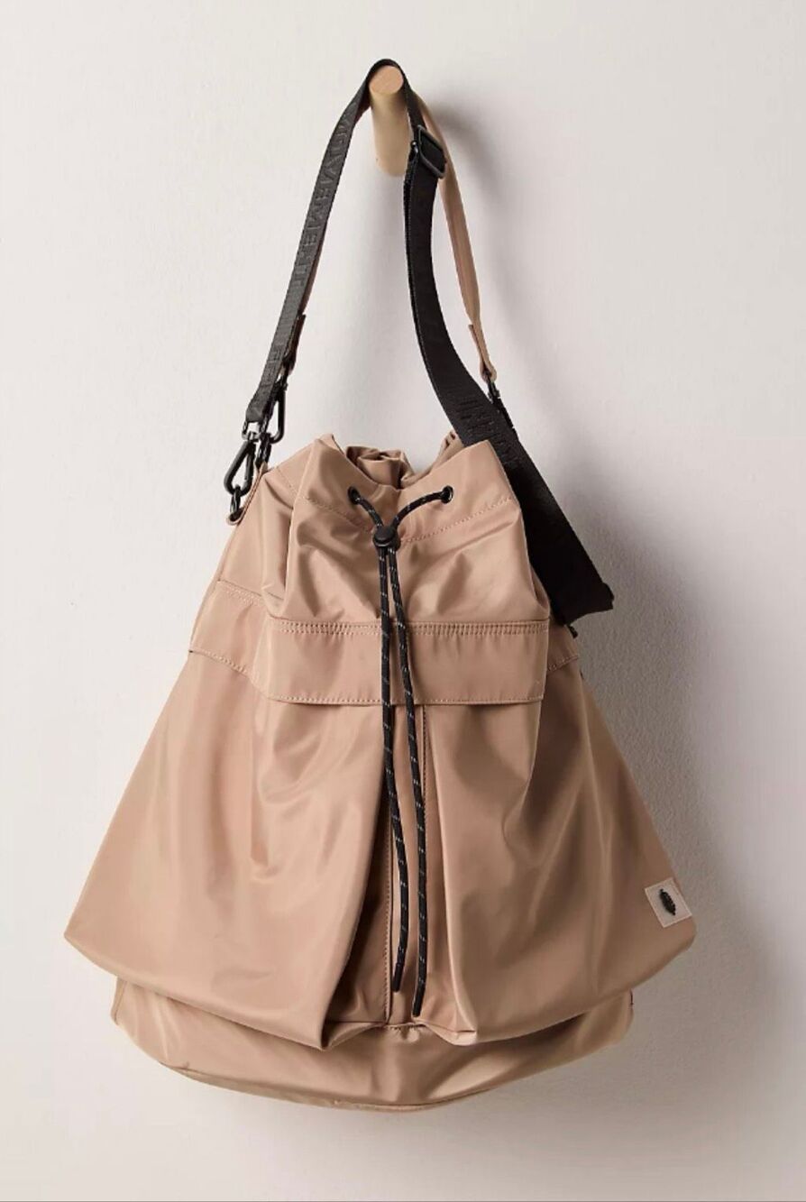 Free People No Time Zones Carryall Tote in Electric Blue